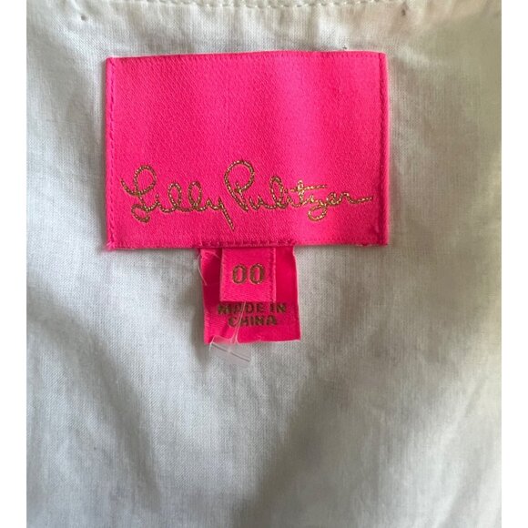 Lilly Pulitzer Taviana Eyelet Dress White Circle Bloom Resort Style Size 00 - Picture 4 of 16